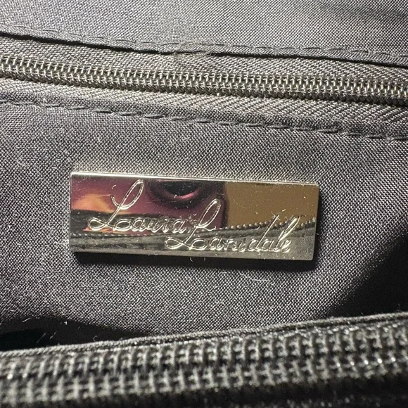 Laura Lansdale Women's Silver Leather Shoulder Bag Vintage - Picture 7 of 7